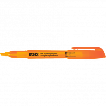 Basics® Highlighters Pen Style Orange 12/box