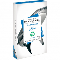 HAMMERMILL GREAT WHITE 30% RECYCLED PAPER LEGAL 92 BRIGHT 500/REAM 20LBS