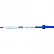 Basics® Stick Pen Medium Point Blue 12/box