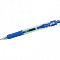 Basics® Retractable Gel Grip Roller Pens 0.7 mm Blue 12/box