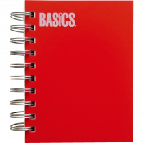 BASICS LITTLE NOTEBOOKS 5/PKG 400pg RED 5-1/2x4-1/4