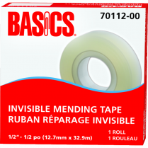 Basics® Invisible Mending Tape Refill 1/2" (12.7mm x 32.9m)