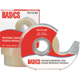 Basics® Invisible Mending Tape wDispenser 3/4" (19mm x 32.9m)