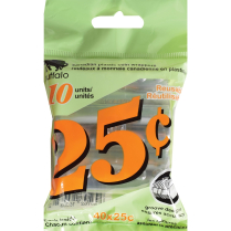 Buffalo Plastic Coin Wrappers Quarter 25¢ 10/Pkg