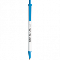 Bic® Clic Stic® Retractable Ball Point Pen Medium Point Blue 12/box