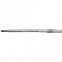 Bic® Round Stic® Pens Medium Point Black 12/box