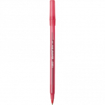Bic® Round Stic® Pens Medium Point Red 12/box