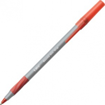 BIC® Round Stic Grip® Pens Medium Point Red