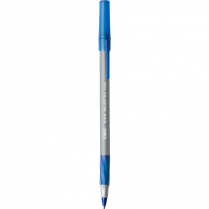 BIC® Round Stic Grip® Pens Medium Point Blue 12/box