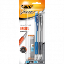 Bic® Velocity® Mechanical Pencils 0.5 mm Assorted Barrel Colours 2/pkg
