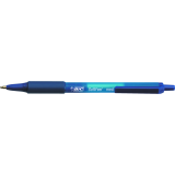 Bic® SoftFeel® Retractable Ball Point Pen Medium Point Blue 12/box