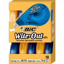 BIC® Wite-Out® EZcorrect® Correction Tape 1 Line 10/box