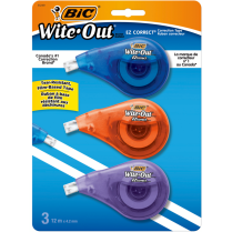 BIC® Wite-Out® EZcorrect® Correction Tape 1 Line 4.2mm x 12m 3/pkg