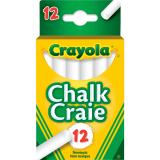 Crayola® Dustless Chalk White 12/box