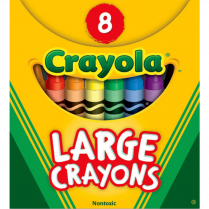Crayola® Large Crayons Assorted Colours 8/pkg
