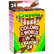 Crayola® Colors Of the World™ Crayons Assorted Colours 24/pkg