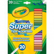 Crayola® Washable Super Tips Fine Line Markers 20/pkg