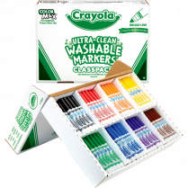Crayola® Classpack Washable Markers Conical Tip Assorted Colours 200/cse