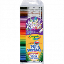 Crayola® Pip-Squeaks™ Fine Line Washable Markers 24/set