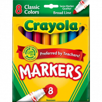 Crayola® Conical Tip Markers Classic Colours 8/pkg