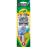 Crayola® Coloured Pencils Assorted Metallic Colours 8/pkg