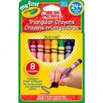 Crayola® Young Artists Triangular Crayons Assorted Colours 8/set