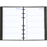 Blueline® NotePro™ Telephone and Address Book 8" x 5" 100 pgs Trilingual Black