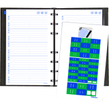 Blueline® NotePro™ Telephone and Address Book 8" x 5" 100 pgs Trilingual Black