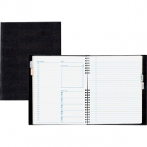 Blueline NotePro Undated Daily Planner 7-1/2" x 9-1/2" Black