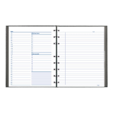 Blueline® NotePro Daily Undated Organizer 10-3/4" x 8-1/2" 200pgs Bilingual
