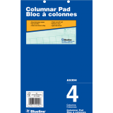 Blueline® A5300 Columnar Pad 8-1/4 x 14" 4 Column