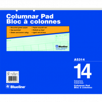 Blueline® A5300 Columnar Pad 16-1/2" x 14" 14 Column