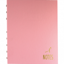 Blueline® NotePro™ Pink Ribbon Notebook 9-1/4" x 7-1/4" 150pgs Pink