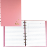 Blueline® NotePro™ Pink Ribbon Notebook 9-1/4" x 7-1/4" 150pgs Pink