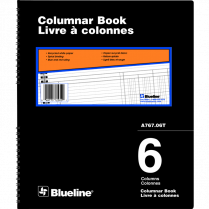 Blueline® A767 Columnar Book 12" x 10" 6-column
