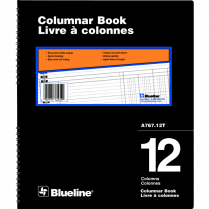 Blueline® A767 Columnar Book 12"x10" 12-column