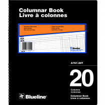 Blueline® A767 Columnar Book 12" x 10" 20-column