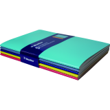 Blueline® Notebooks Ruled 64 Pages 8-1/4" x 5-3/4" Assorted Colours 5/pkg