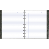 Blueline® NotePro™ Notebook Ostrich 9-1/4x7-1/4" Ruled 192pgs Black