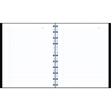 Blueline® MiracleBind™ Notebook 11" x 9-1/16" 150 pgs Black