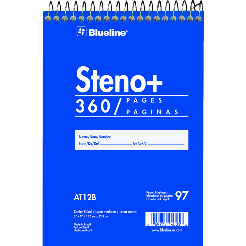 Blueline® Steno Book Top Bound 6