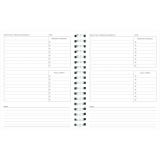 Blueline® Task Planner 9-1/4" x 7-1/4" Biilingual Black