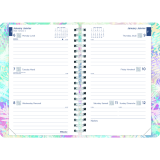 Blueline® Watercolour Weekly/Monthly Planner 8" x 5" Bilingual Floral