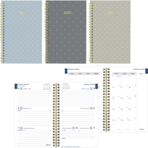 Blueline® Minimalist Weekly/Monthly Planner 12 Month 8"x5" Bilingual Assorted Colours