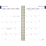 Blueline® Minimalist Weekly/Monthly Planner 12 Month 8"x5" Bilingual Assorted Colours