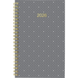 Blueline® Minimalist Weekly/Monthly Planner 12 Month 8"x5" Bilingual Assorted Colours