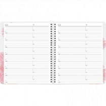 Blueline® Essential Pink Ribbon Monthly Planner 8-7/8" x 7-7/8" Bilingual Pink