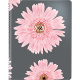 Blueline® Essential Pink Ribbon Monthly Planner 8-7/8" x 7-7/8" Bilingual Pink Daisy Design