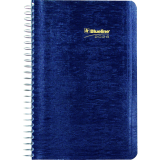Blueline® Essential Daily Planner 8"x5" English Blue