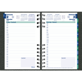 Blueline® CoilPro Daily Planner 8"x5" Assorted Colours Bilingual